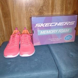 Skechers flex appeal 4.0 neon pink sneakers